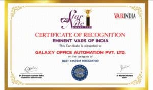 Galaxy Awarded The "Best System Integrator - 2021" Awarded By VarIndia