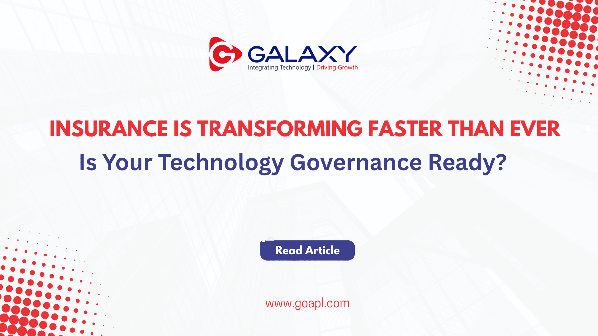 Technology Governance in Insurance — Why the Gap Between Transformation Speed and Oversight Maturity Is Growing