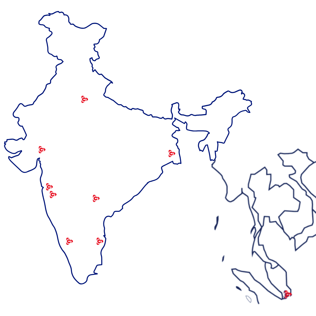Office locations map